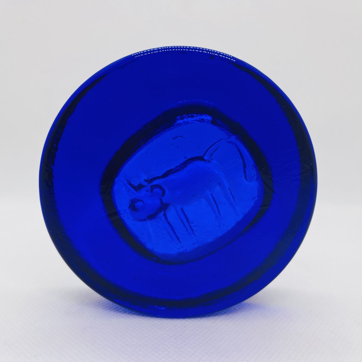 Erik Hoglund / エリックホグラン】アッシュトレイ 猫 ブルー Lサイズ