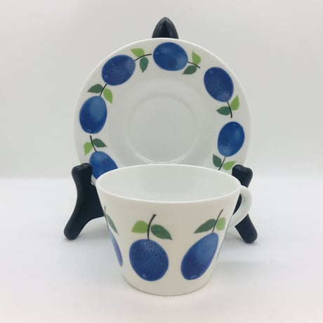 【Stig Lindberg 】Prunus 　コーヒーカップ＆ソーサー《Gustavsberg》①