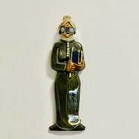《Ego Stengods》女性教師の陶板【Fischer 】