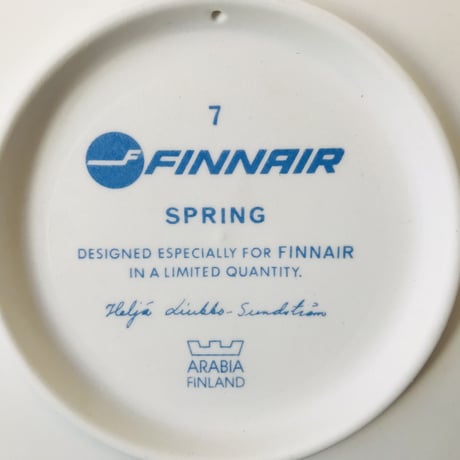 【Helja Liukko-Sundstrom】FINNAIR　Spring《Arabia》