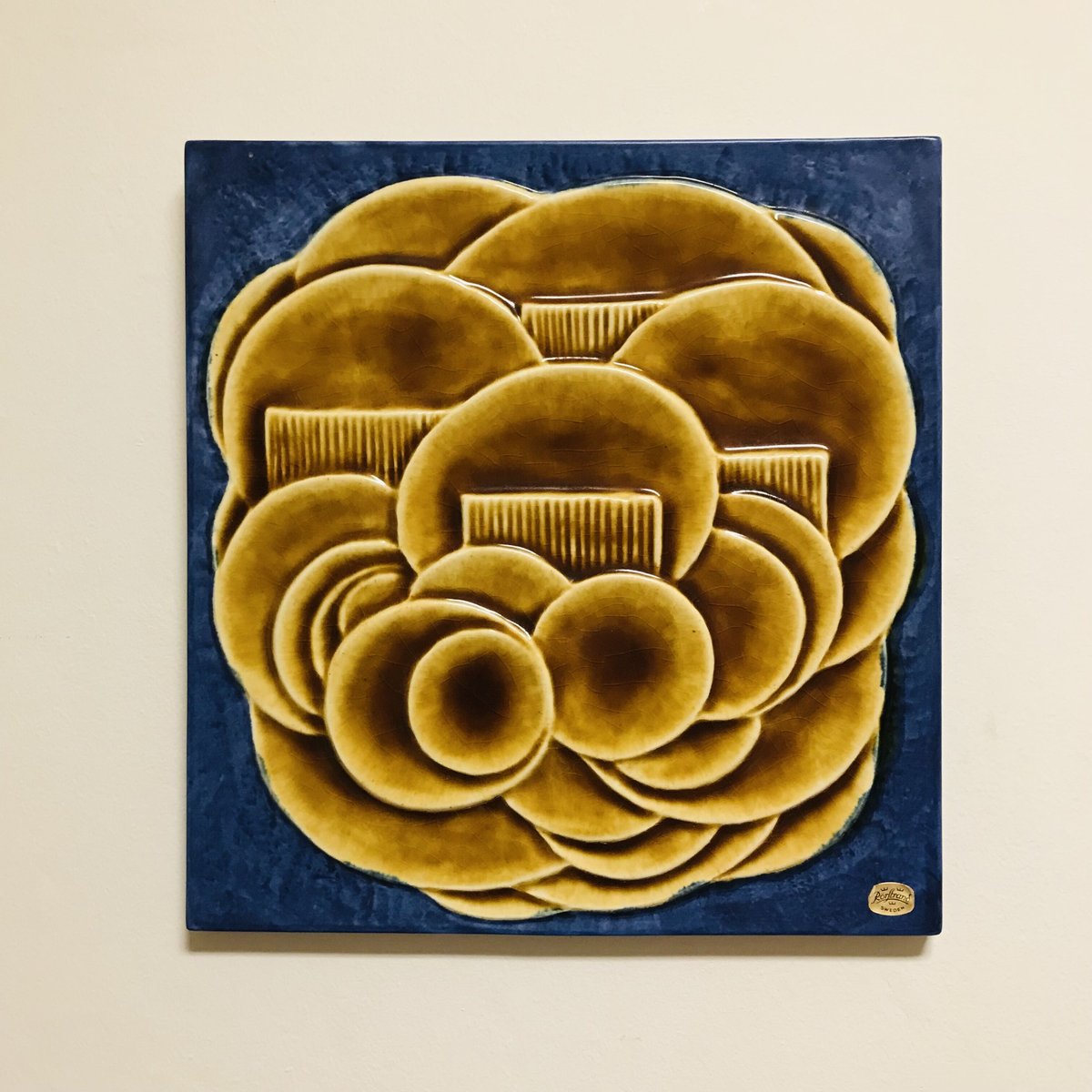 ■希少な１点物 大型 オッレ アルベリウス 花瓶 ロールストランド バンブー □希少な1点物 大型 オッレ アルベリウス 花瓶 ロール