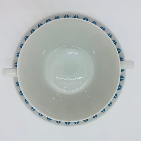 《Lyngby》 ロータス　スープカップセット　ブルー