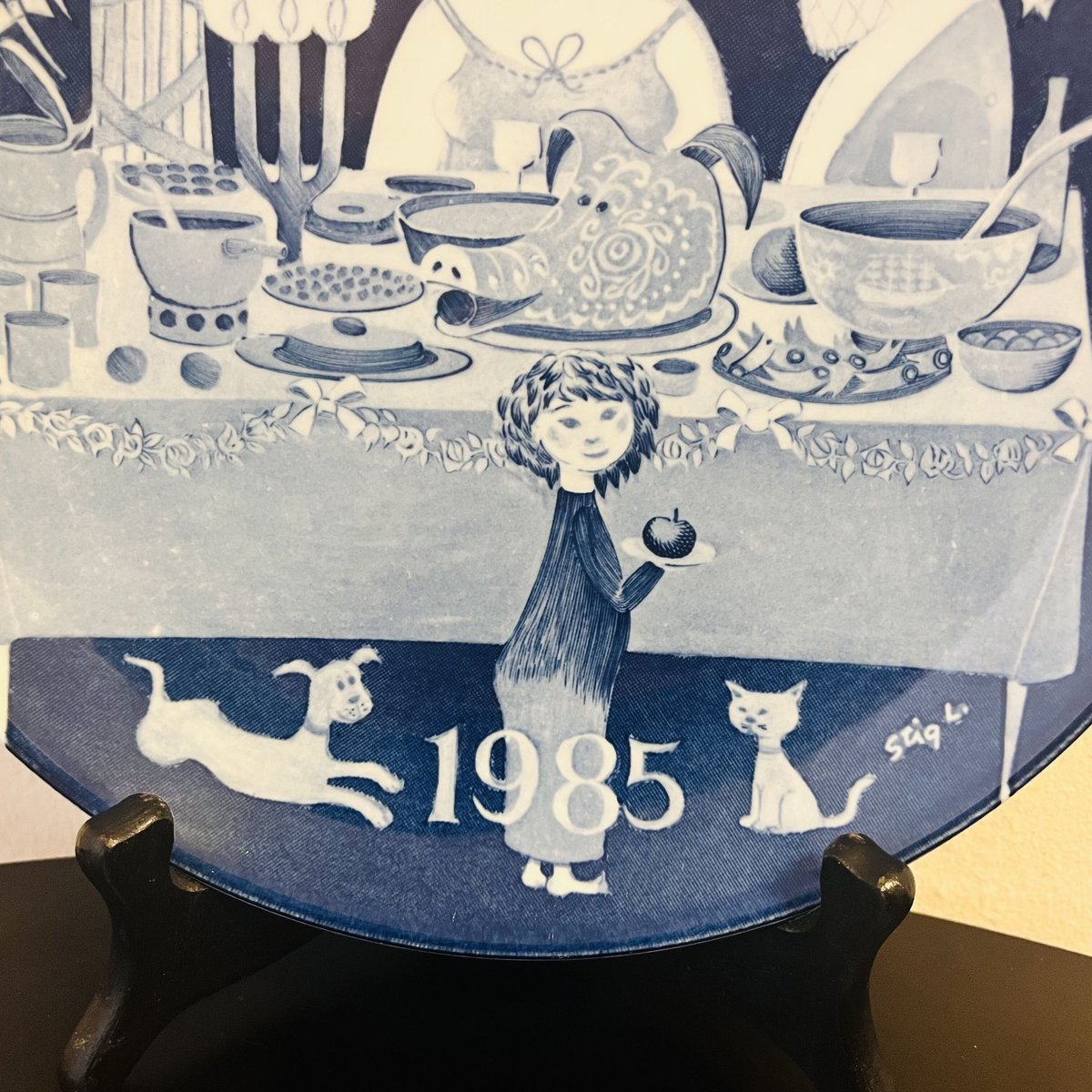 Gustavsberg》クリスマスイヤープレート 1985年 【Stig Lindberg