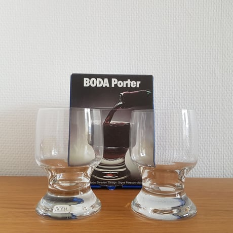 【Signe Persson-Melin/シグネペーションメリン】Porterグラス２個セット《Boda 》