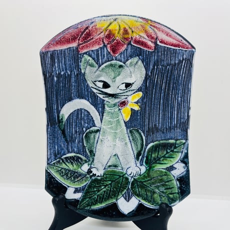 《Tilgmans Keramik》猫の陶板