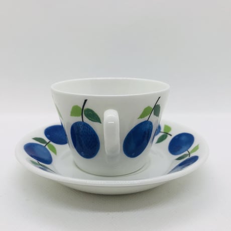 ☆ご予約品☆【Stig Lindberg 】Prunus 　コーヒーカップ＆ソーサー《Gustavsberg》②