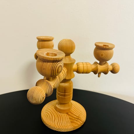 木製　キャンドルホルダー