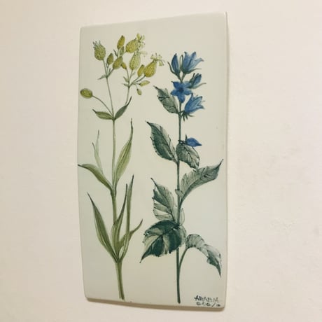 ☆ご予約品☆【Gunvor Olin-Gronqvist】お花の陶板《Arabia 》