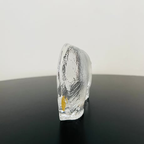 【Lisa Larson/ リサラーソン】クマ　ガラスのオブジェ 《Royal Krona》