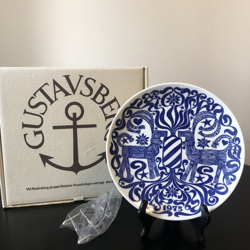 Gustavsberg》クリスマスイヤープレート 1975年②箱付き | sugallery Gustavsberg》クリスマスイヤープレート 1975年②箱付き | sugallery