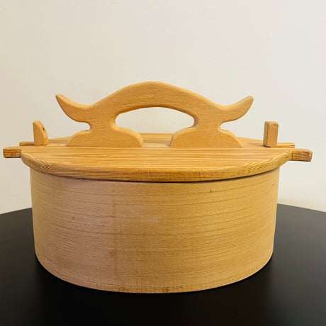 Knäppask  蓋付の木箱