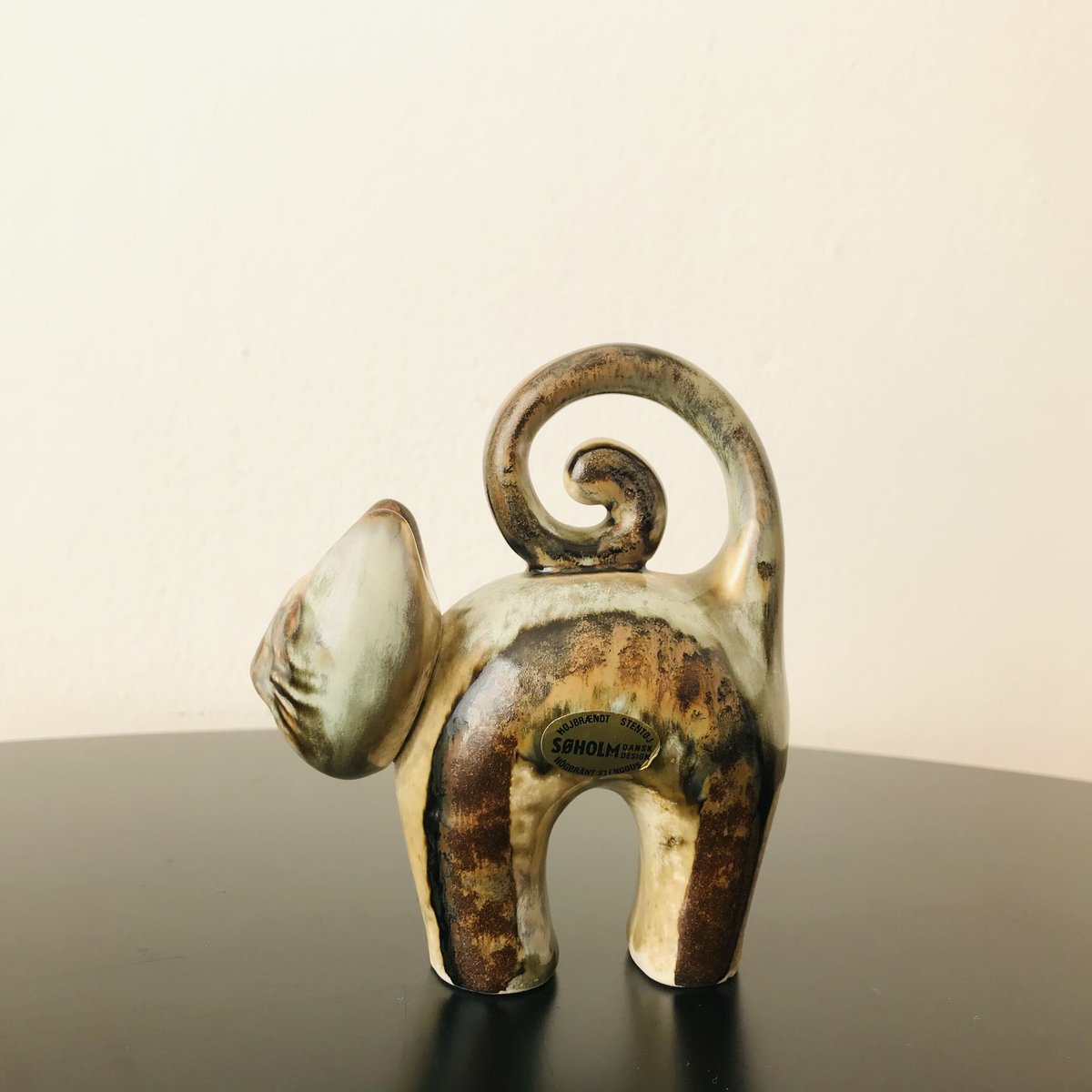 SOHOLM スーホルムくるりしっぽネコ猫北欧ヴィンテージ北欧雑貨