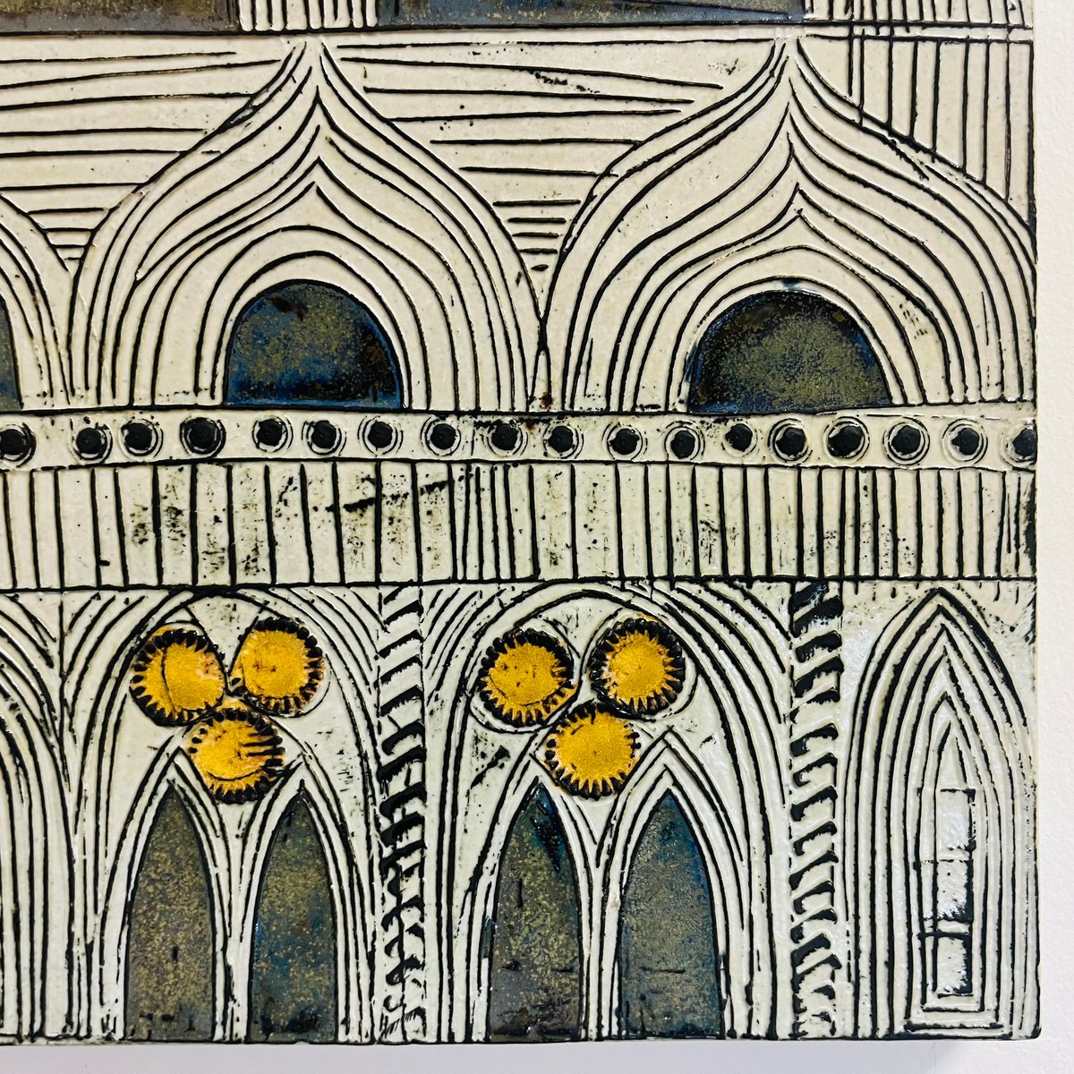 Lisa Larson リサラーソン陶板 Venedig ヴェネチア ベネチア 超レア！陶器壁掛け/陶板：Lisa Larson/リサ・ラーソン