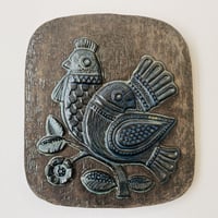 Irma Yourstone/ イルマ・ユアストン】超レア ブルーの植物 陶板 | sug