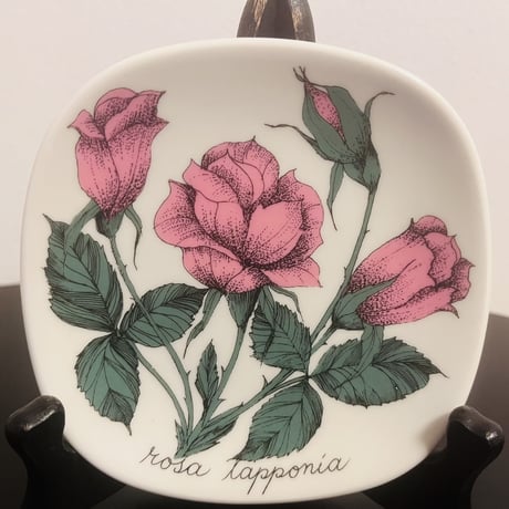 《ARABIA》Botanica　ピンクローズ（Rosa Lapponia)【Esteri Tomula】