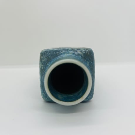 《Royal Copenhagen》  Baca フラワーベース　ミニ　ブルー 【Nils Thorsson】-A
