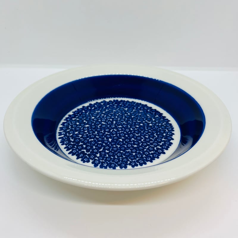 アラビア ファエンツァ(ブルー）スーププレート ARABIA / Faenza