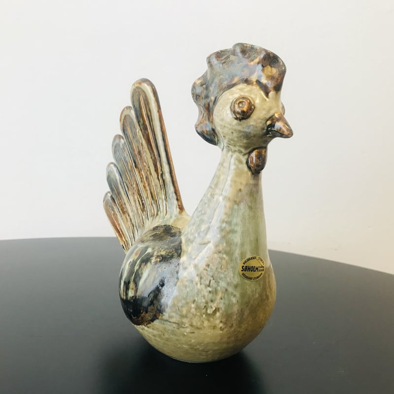 SOHOLM スーホルム 鳥のオブジェ デンマーク製 スーホルム 陶器 鳥のオブジェ ヴィンテージ