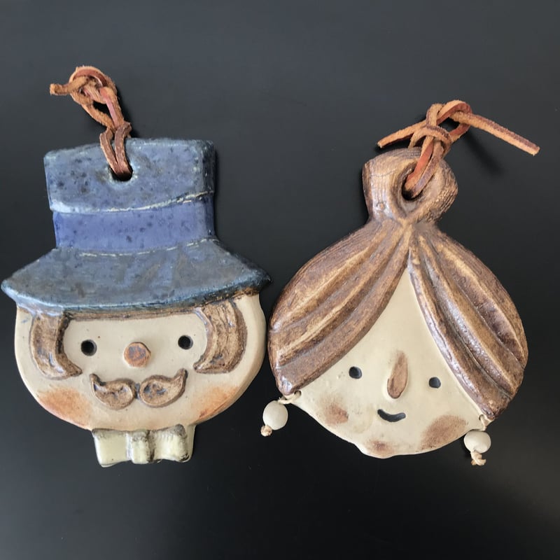 Willi Fischer / ウィリーフィッシャー】紳士と淑女の 陶板セット《Ego