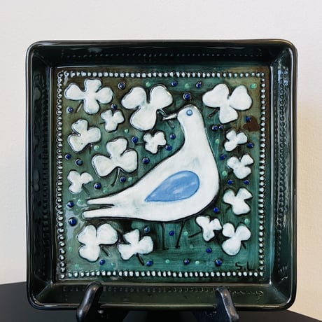 【Sylvia leuchovius 】鳥の絵皿陶板《Rörstrand》