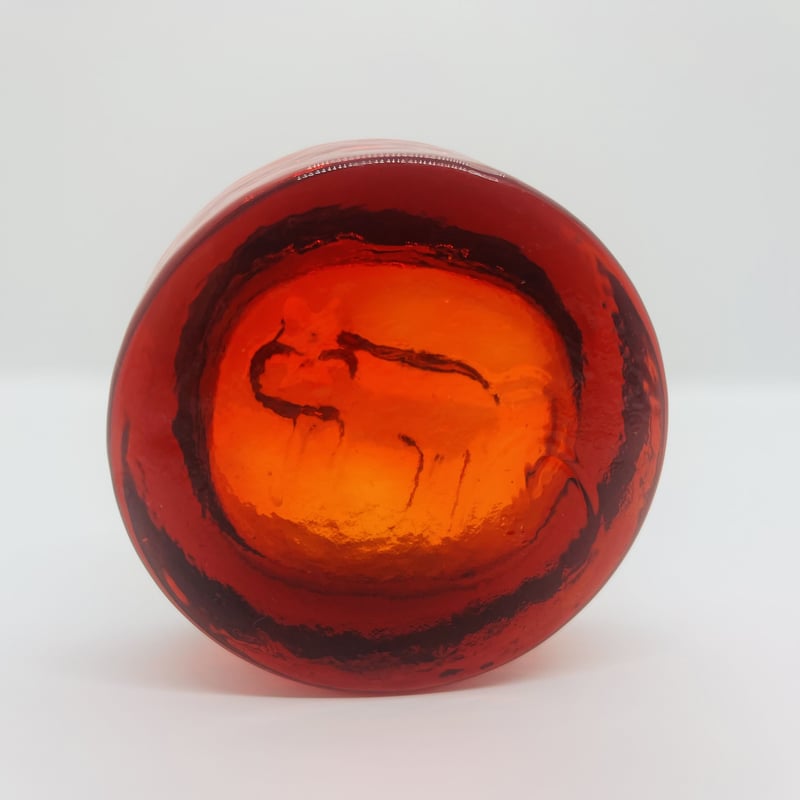 Erik Hoglund / エリックホグラン】アッシュトレイ 猫 レッド Ⅰ《Boda