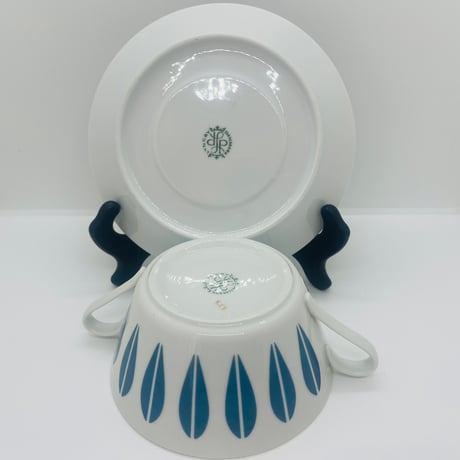 《Lyngby》 ロータス　スープカップセット　ブルー