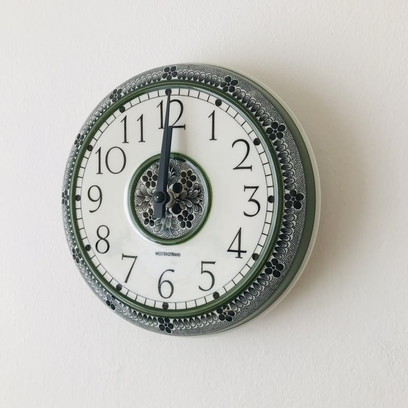 ◇極希少◇ ロールストランド 陶器製 ヴィンテージ 壁掛け時計 電波時計に交換済 ◇極希少◇ ロールストランド 陶器製 ヴィンテージ 置き時計 電波時計