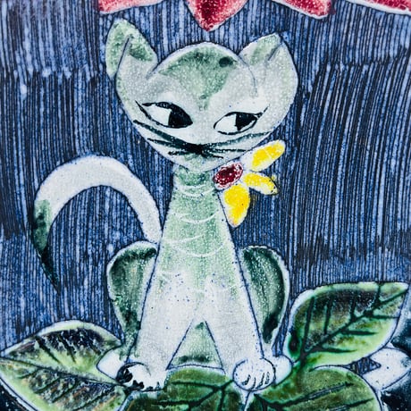 《Tilgmans Keramik》猫の陶板