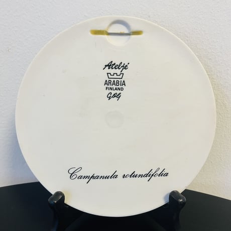 【Gunvor Olin-Gronqvist】 Campanula rotundifolia 陶板《Arabia 》