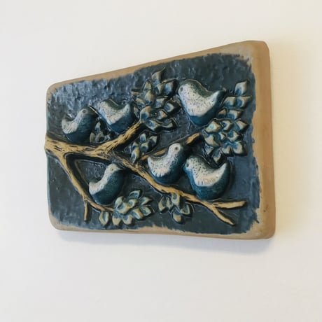 《Norrmans Keramik Motala》小鳥の陶板