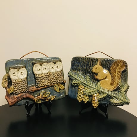☆ご予約品☆【Willi Fischer / ウィリーフィッシャー】リスの陶板《Ego Stengods》