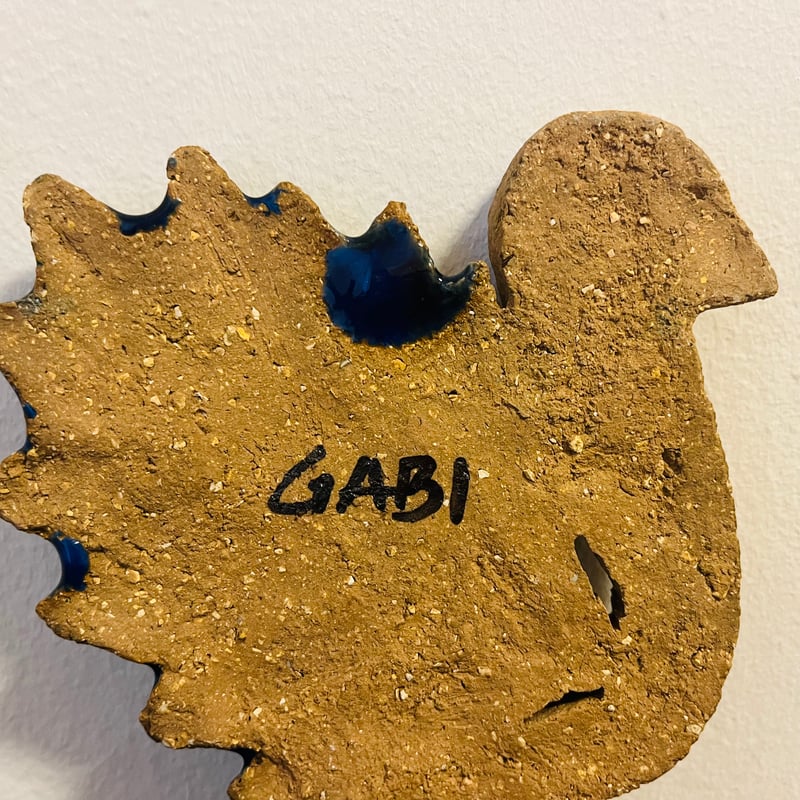 アイモ・ニェットボリ 色とりどりの蝶の陶板 ジィー22cm 1970年代