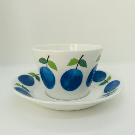 【Stig Lindberg 】Prunus 　コーヒーカップ＆ソーサー《Gustavsberg》