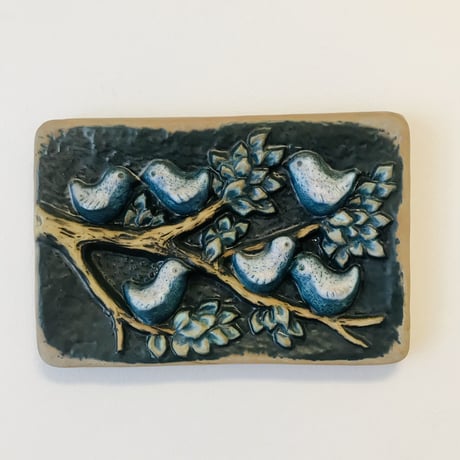 《Norrmans Keramik Motala》小鳥の陶板