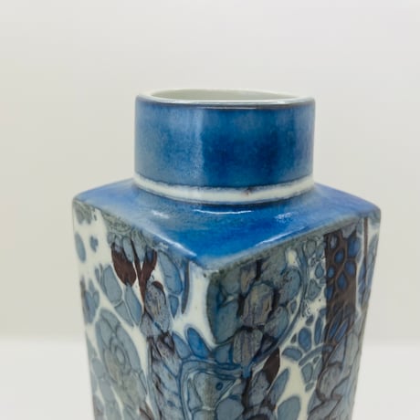 《Royal Copenhagen》  Baca フラワーベース　ブルー 【Nils Thorsson】-A
