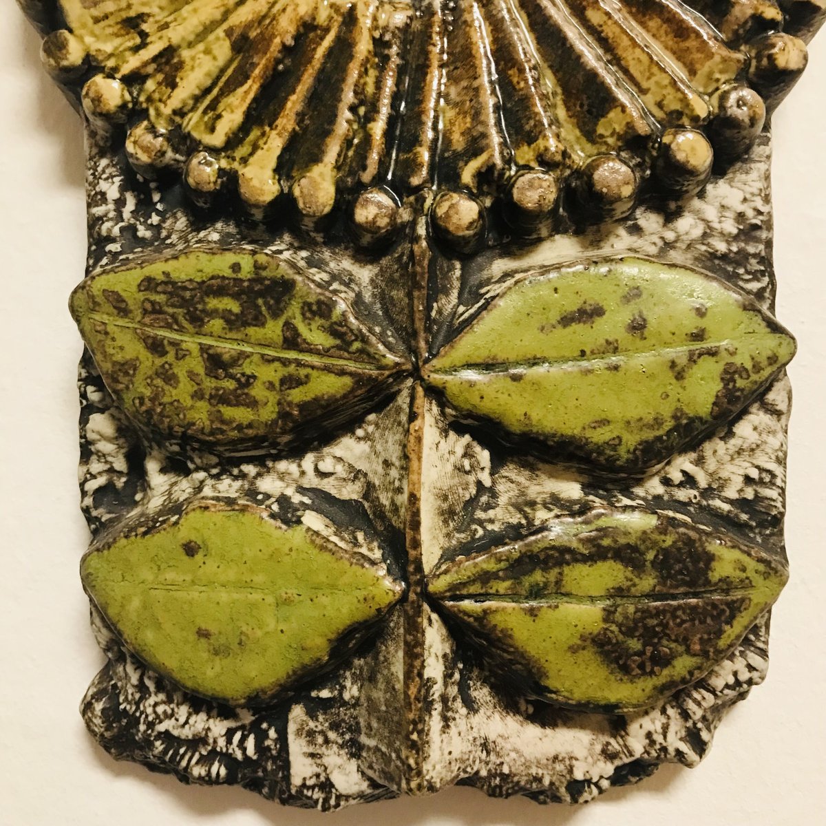 Lisa Larson/リサラーソン】 Solros／黄色の向日葵の陶板