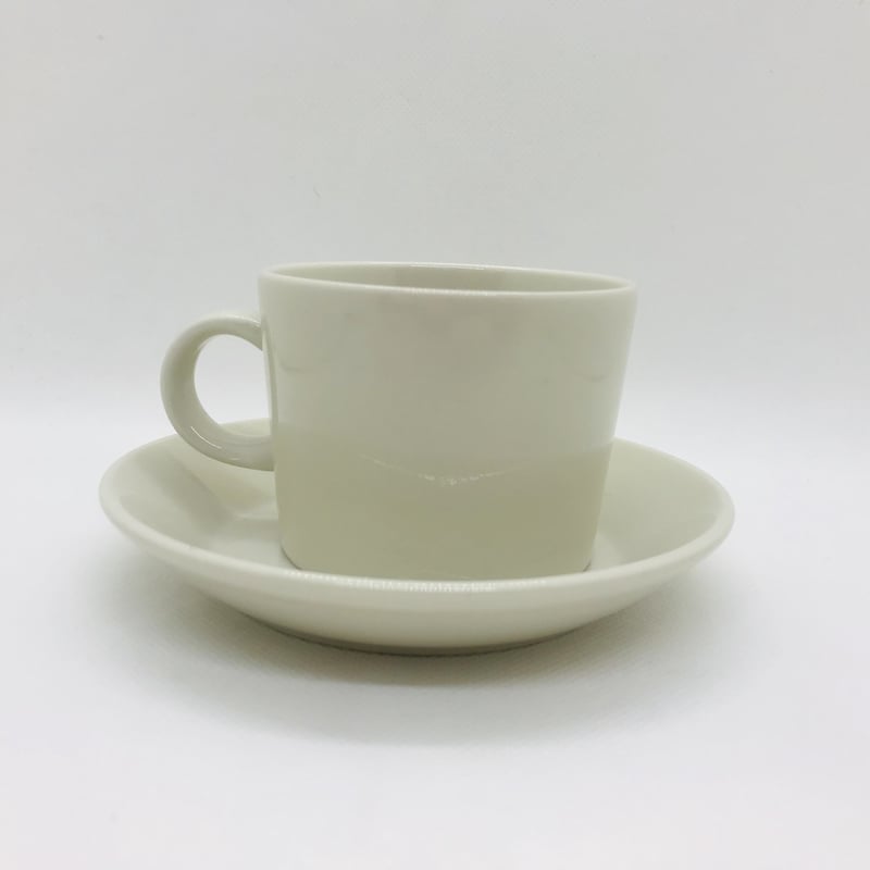 ARABIA - ARABIA 1981年 初版 TEEMA コーヒーカップ&ソーサー ARABIA》Teema コーヒーカップ＆ソーサー ホワイト ARABIA TEEMA