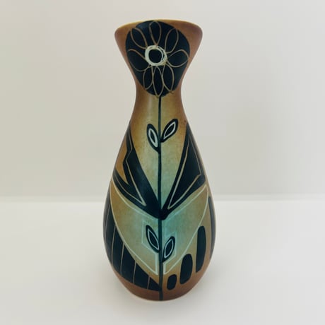 【Svend Aage Jensen】お花柄の花瓶《Søholm》