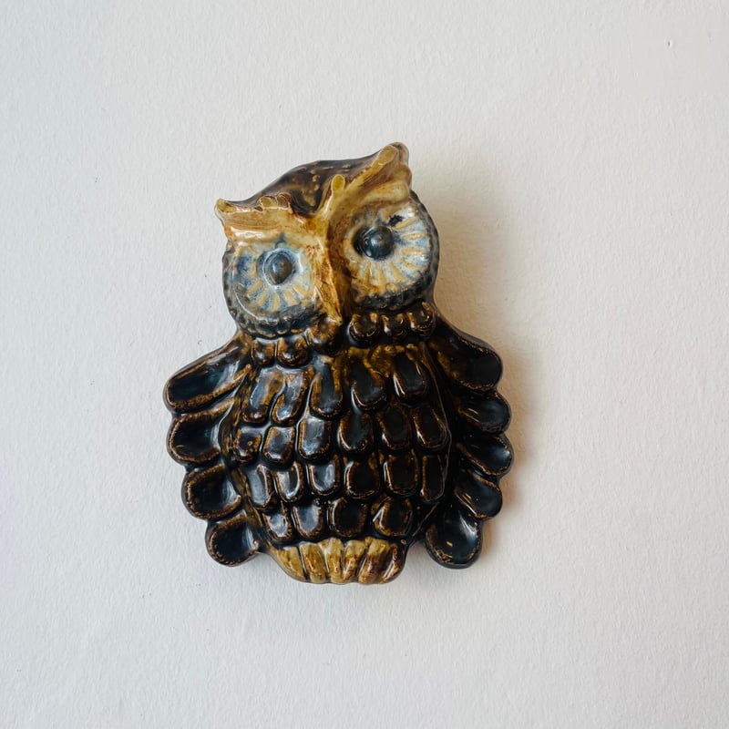 \"美品・ヴィンテージ\" 陶板 「ウィリーフィッシャー」ブルーの魚20cm EGO 美品・ヴィンテージ