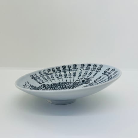 【Sylvia leuchovius 】ニワトリの小さな絵皿《Rörstrand》 -A