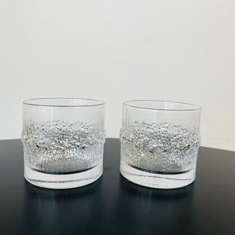 【Tapio Wirkkala】Niva　ロックグラス2客セット《Iittala》