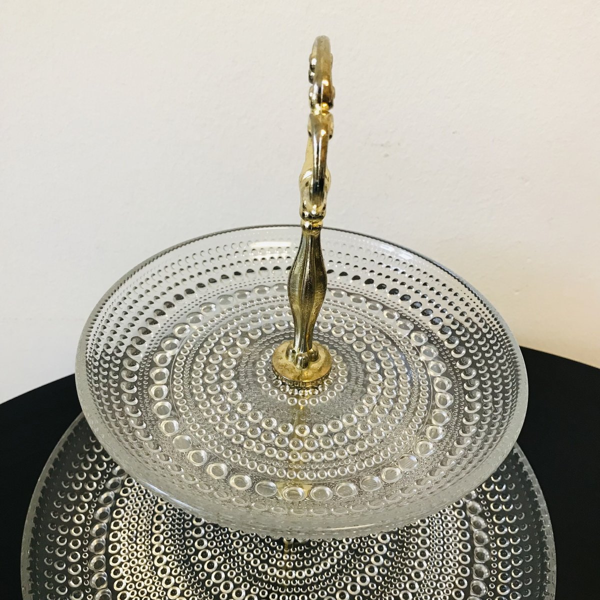 nuutajarvi / ARABIA 》カステヘルミ 2段ケーキスタンド クリア | s