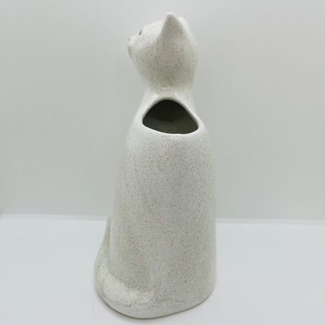 《Vallis Keramik 》 白猫のフラワーベース
