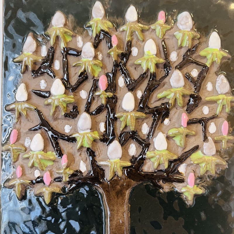 Jie gantofta 陶板 とちの木　大きいサイズ Jie gantofta 陶板 とちの木大きいサイズ