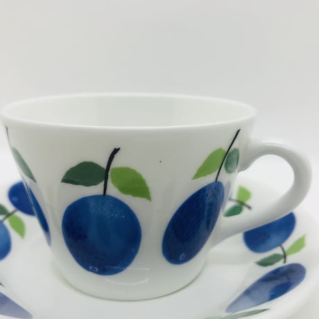 ☆ご予約品☆【Stig Lindberg 】Prunus 　コーヒーカップ＆ソーサー《Gustavsberg》②