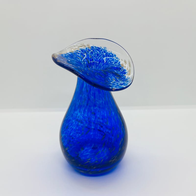 【廃盤】 ブルーエレファント フラワーベース 花瓶 フラワーベース ブルー×ゴールド | sugallery