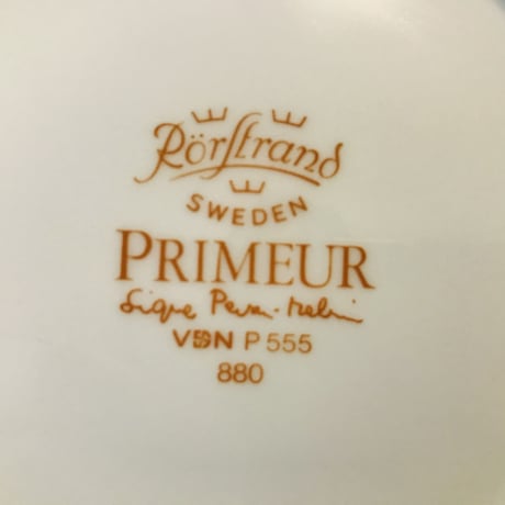 【Signe Persson-Melin/シグネペーションメリン】17cmプレート　Primeur　ブルーⅡ《Rorstrand》