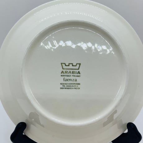 《ARABIA》 Faenza　ブルー　20cm　スーププレート
