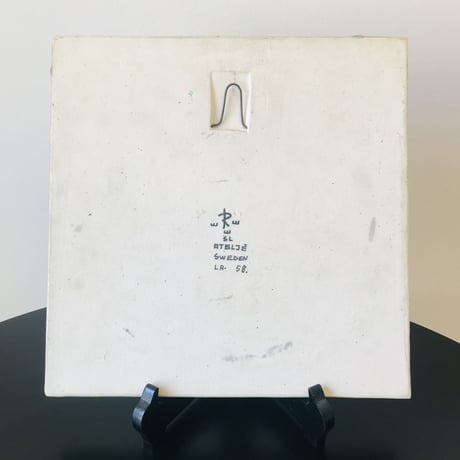 ☆ご予約品☆【Sylvia leuchovius 】白い鳥の陶板《Rörstrand》