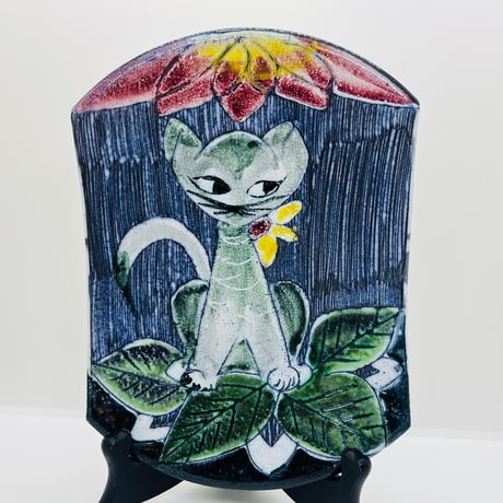 《Tilgmans Keramik》猫の陶板